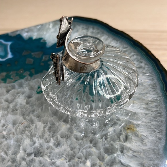 Fossil Turquoise Butterfly sterling silver wrap ring - Picture 2 of 4